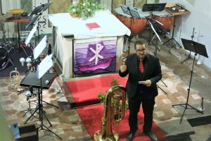 Patricio Cosentino bei Blech trifft Orgel