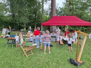 Mobile Musikwerkstatt beim Picknickkonzert der Brass Band BlechKLANG