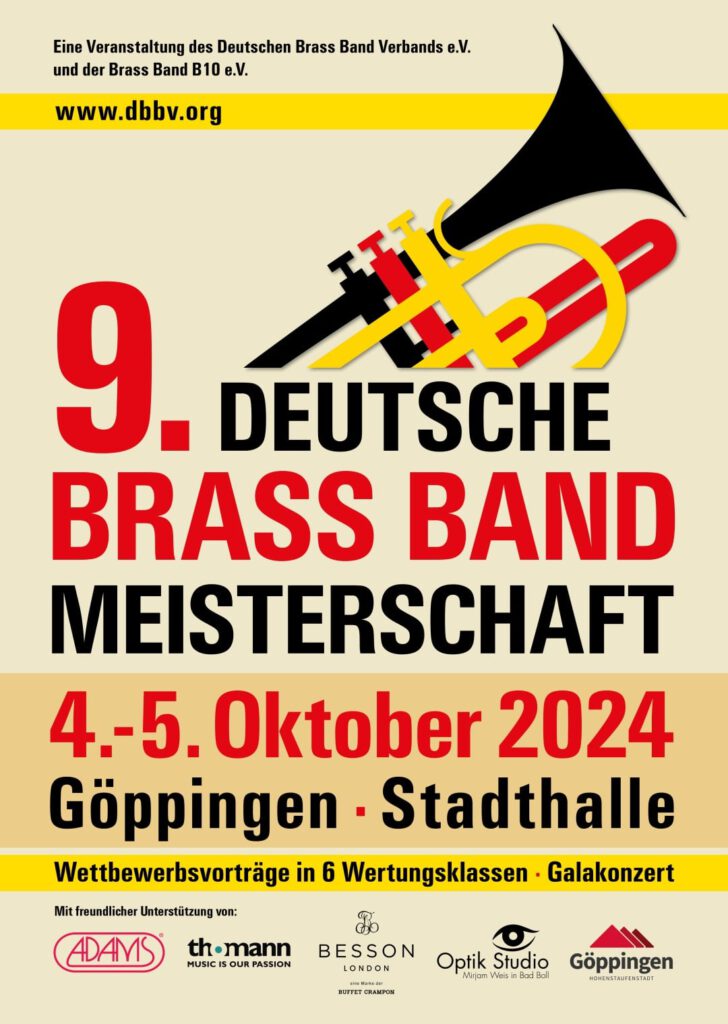 Plakat Deutsche Brass Band Meisterschaft 2024