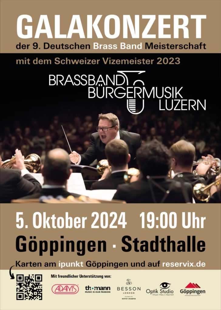 Plakat Galakonzert Brassband Bürgermusik Luzern