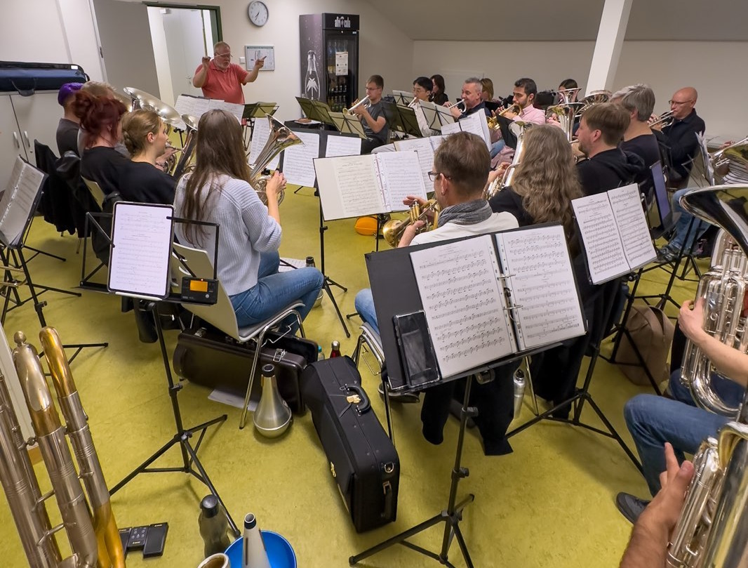 Letzte Probe vor der DBBM 2024 Brass Band BlechKLANG